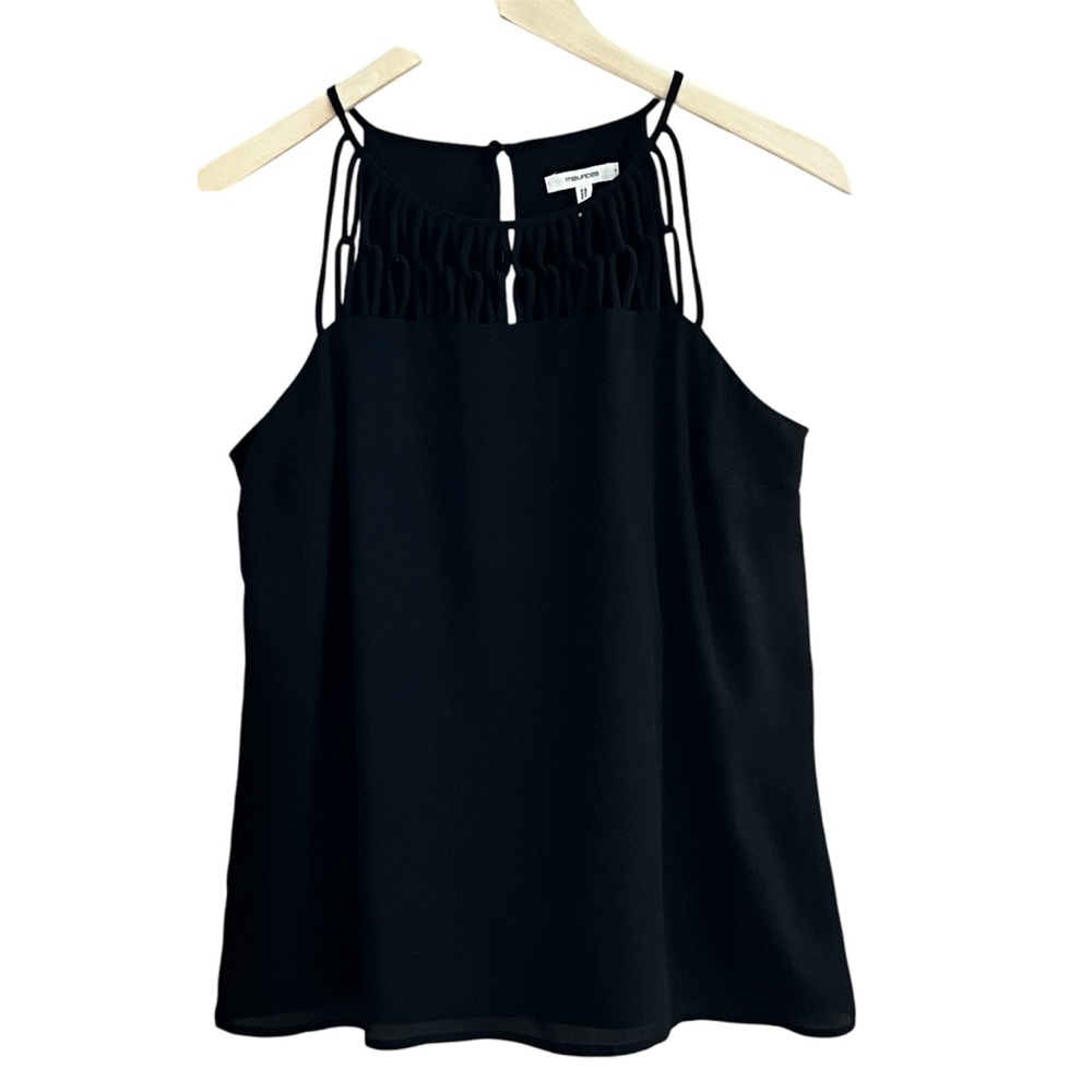 Maurices Sleeveless Top Blouse‎ Black Size XSmall